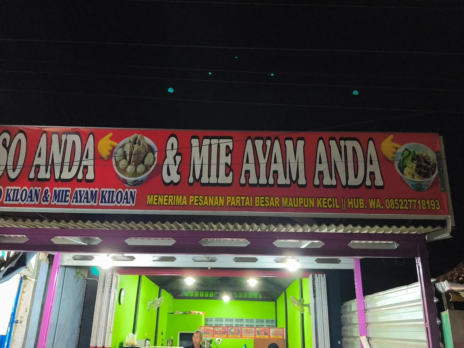 Bakso anda dan mie ayam anda