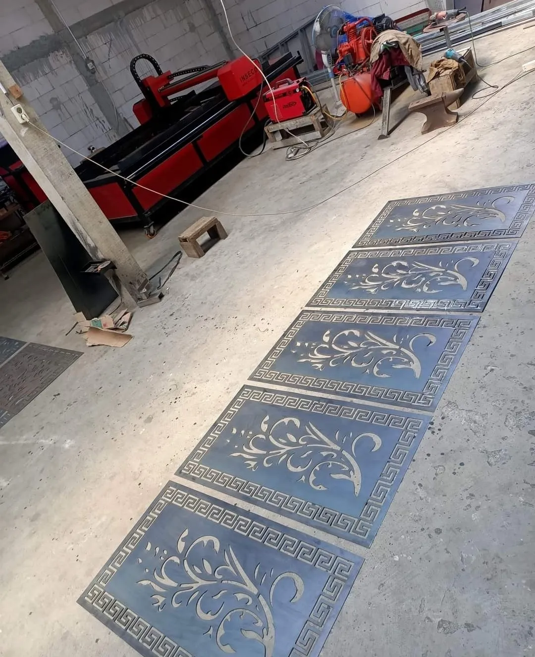 Bengkel las dan plasma cutting SETIA KARYA.
