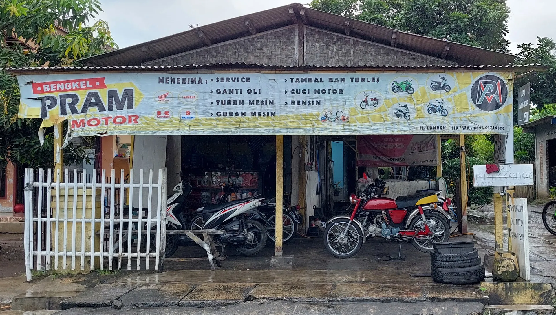 Bengkel pram motor