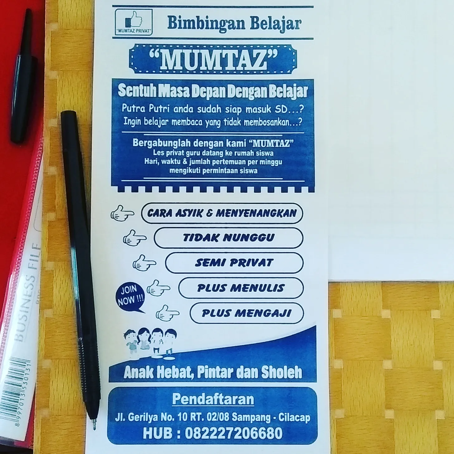 BIMBEL "MUMTAZ" Bimbingan Belajar Kelas Membaca Usia PAUD/TK Dan Privat untuk Usia SD