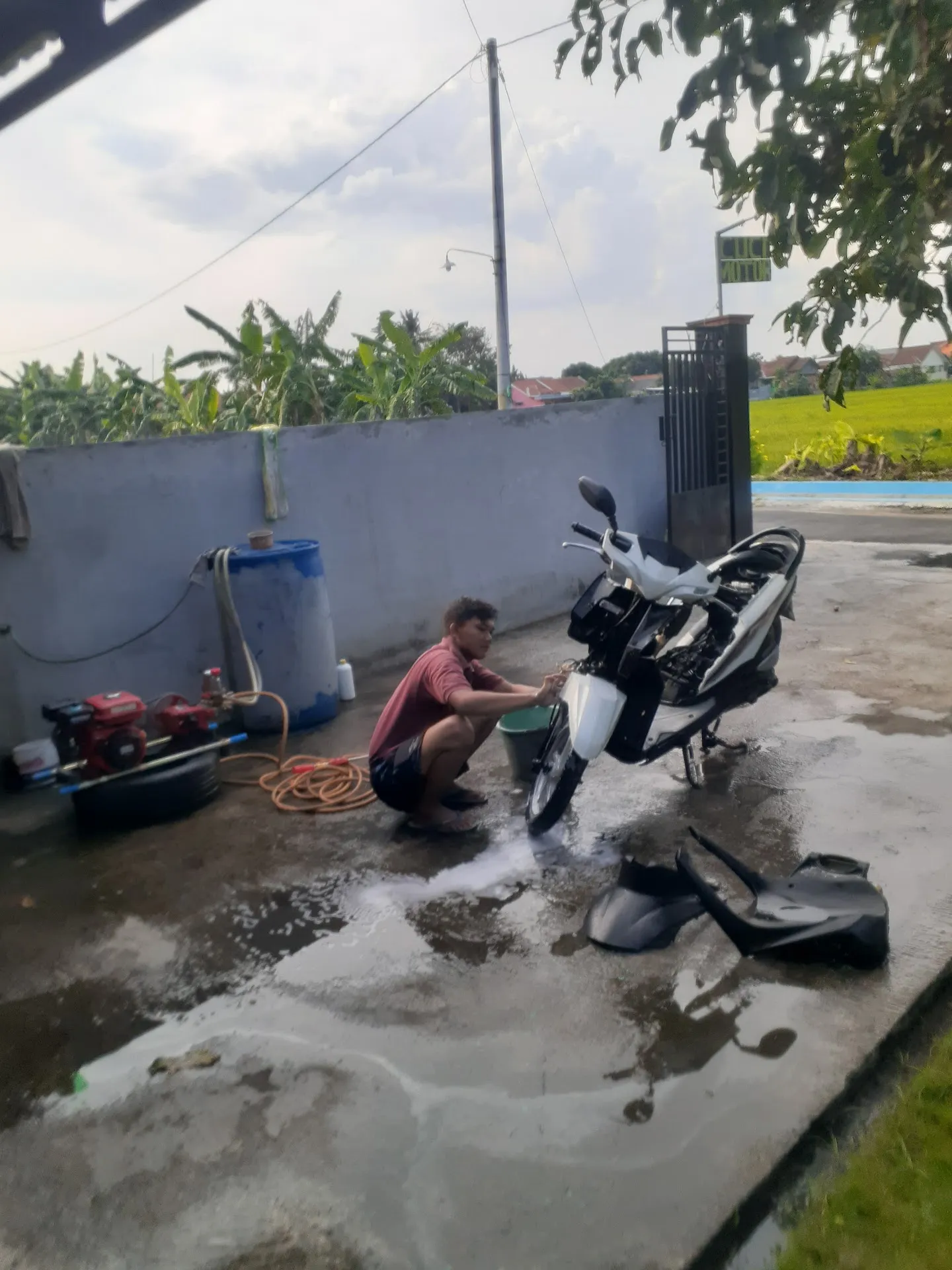 Cuci motor cling