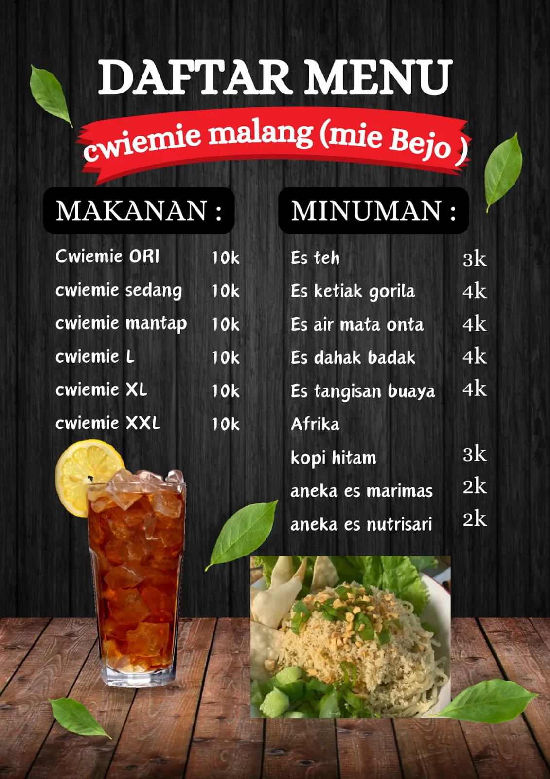 Cwiemie malang(mie Bejo )