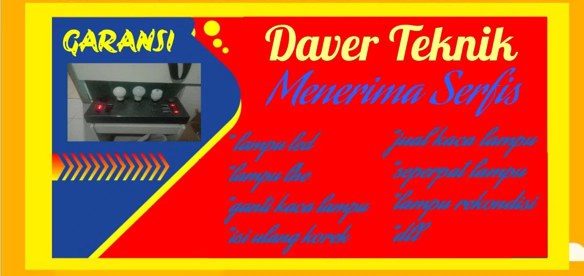 Daver teknik serfis lampu