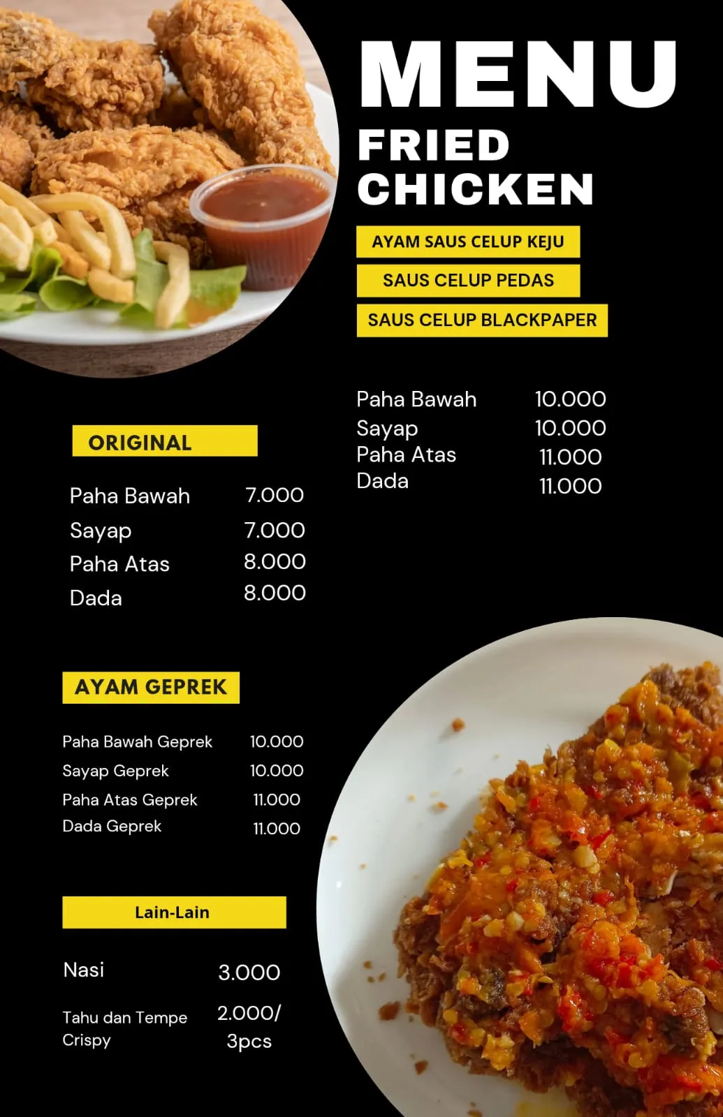 D'Fresto fried chicken margasana