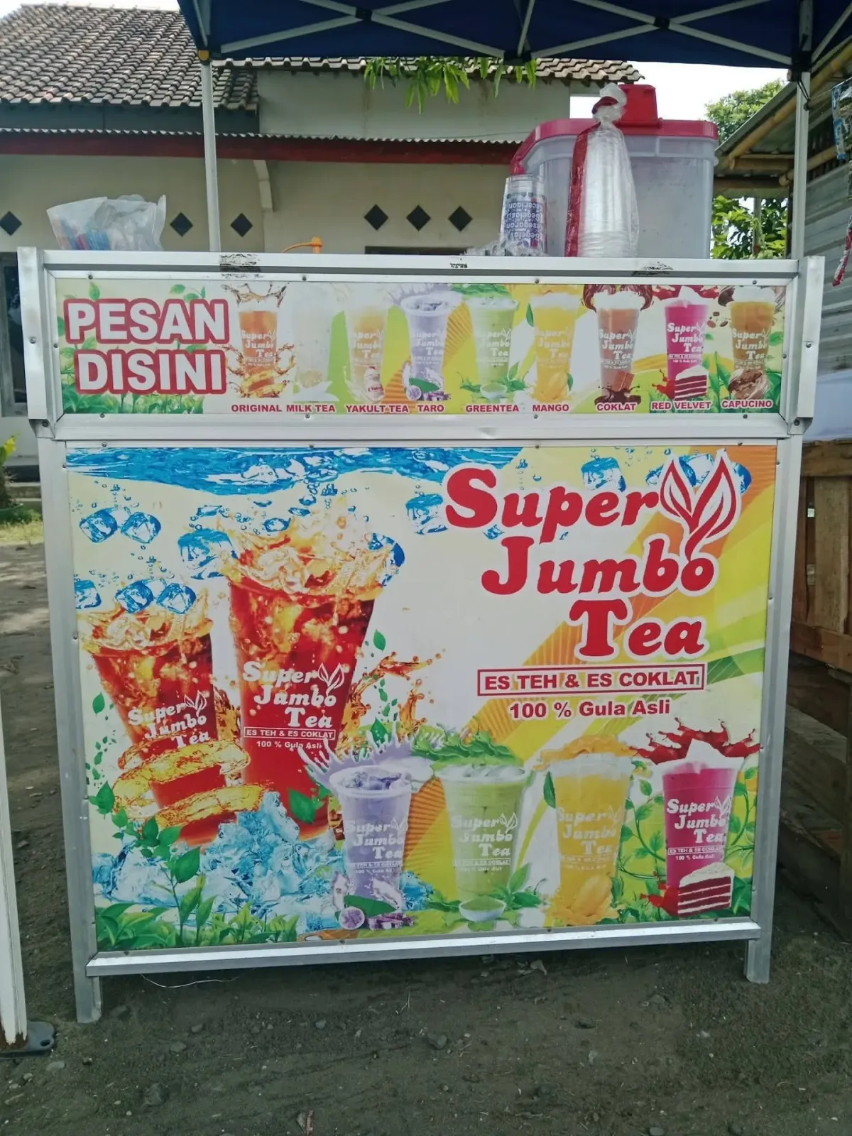Es Super Jumbo Tea Bakso & Sosis Bakar