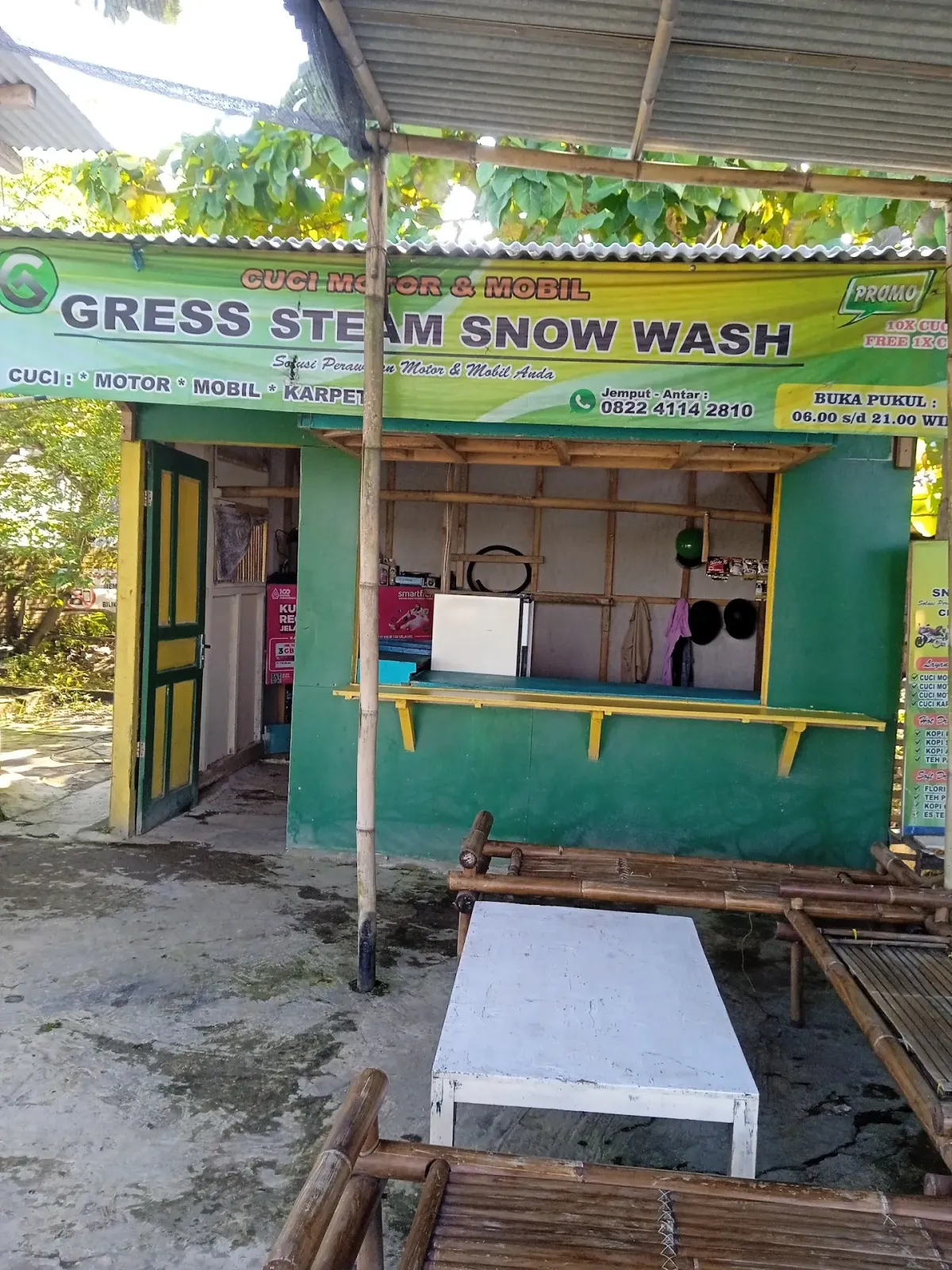 Gress Steam snaw wash Cinyawang