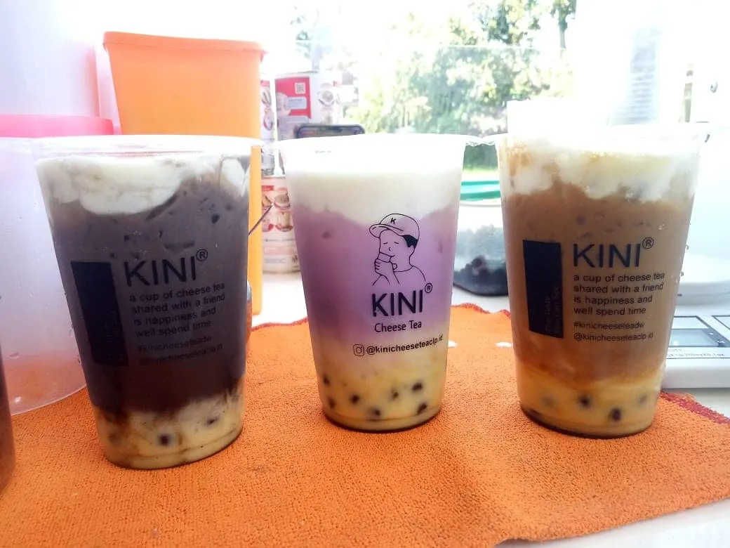 Kini Cheese Tea D&W dan Kini Milk (susu murni)