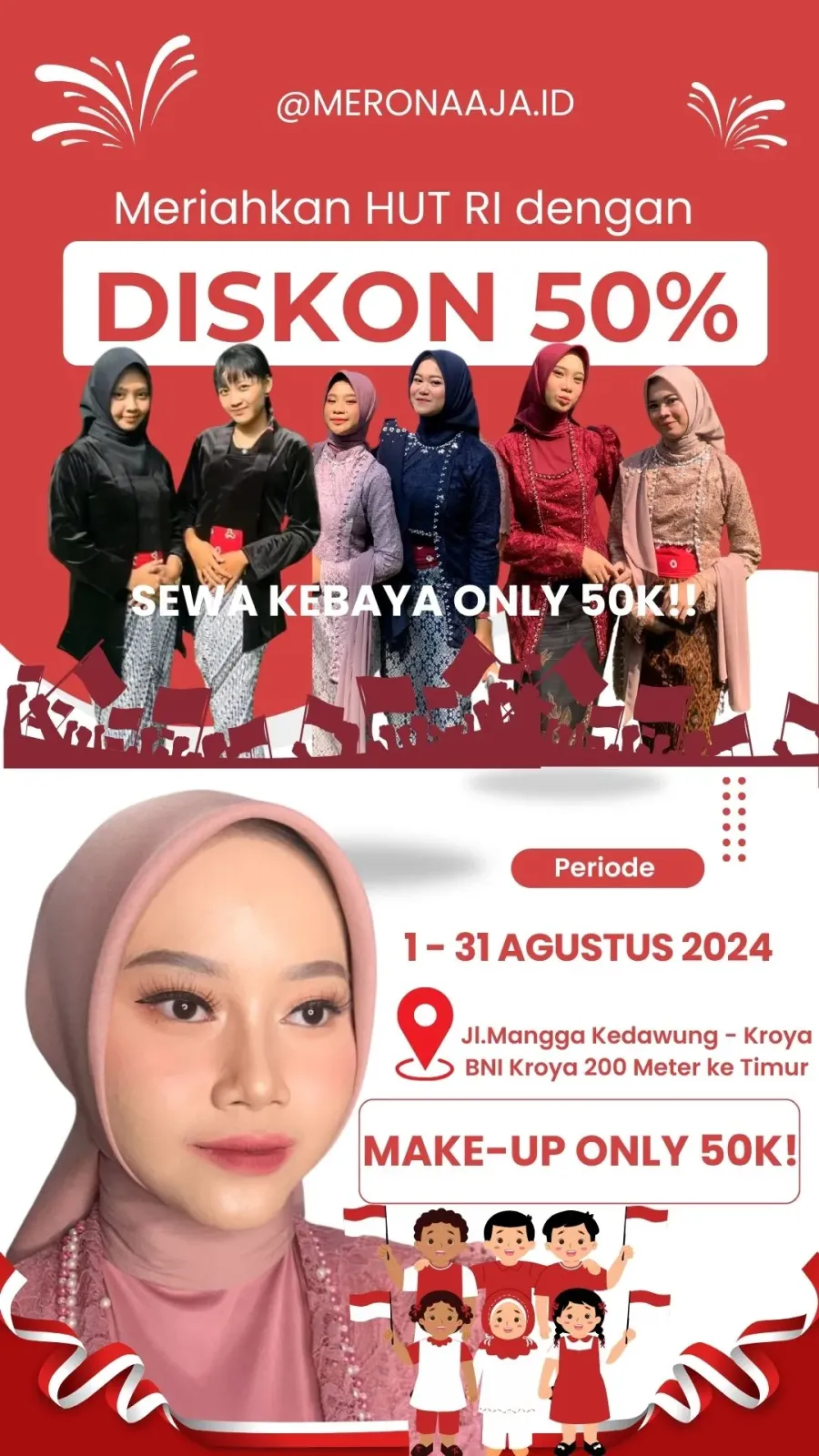 Merona sewa kebaya Kroya