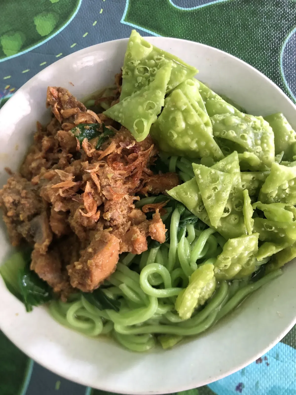Mi Ayam Hijau Homemade teh Yoyoh