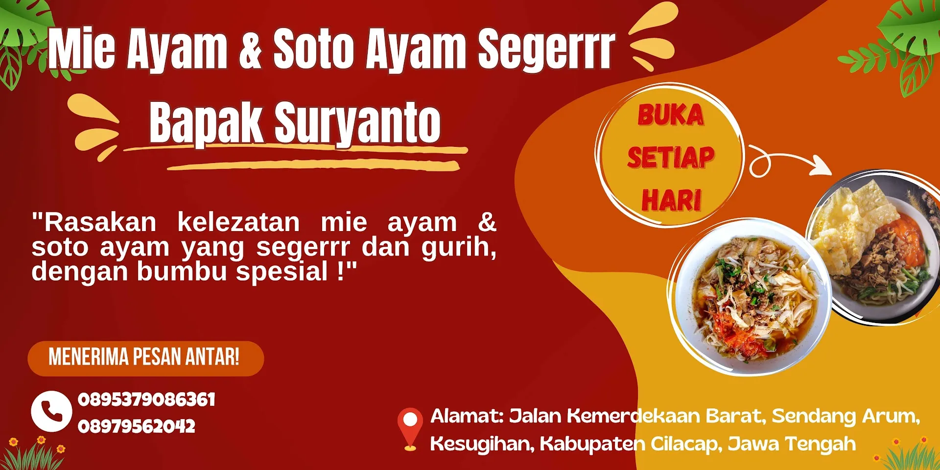Mie ayam dan soto ayam segerrr bapak suryanto_hani (kesugihan)