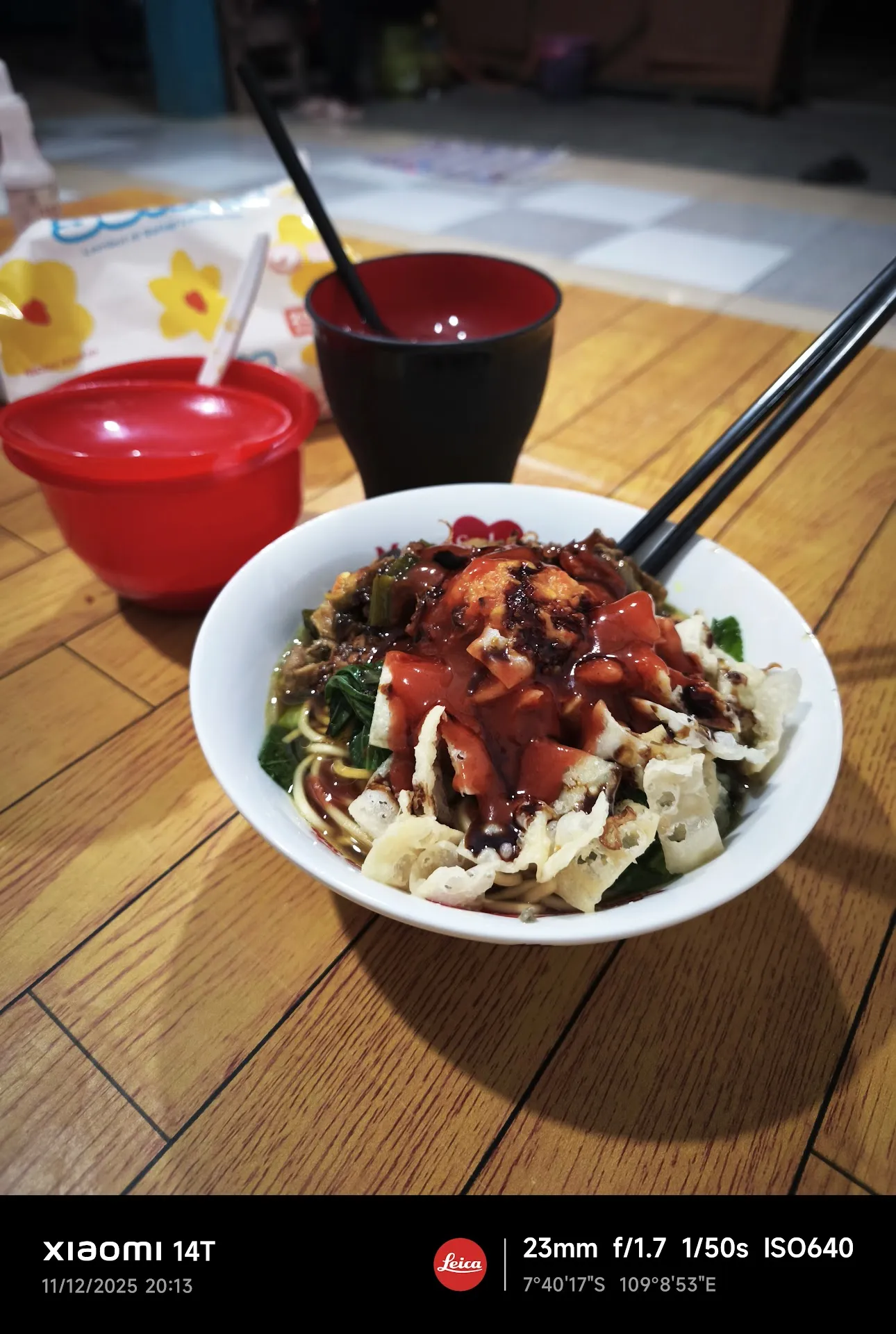 Mie ayam&baso seafood podomoro