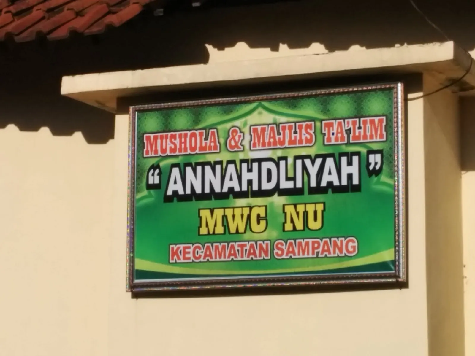 Mushola & Majlis Ta'lim " Annahdliyah "