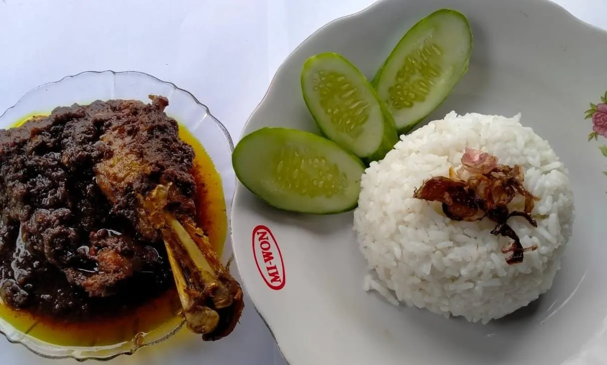 Nasi bebek sambal rempah BRANI. Pandu cellular
