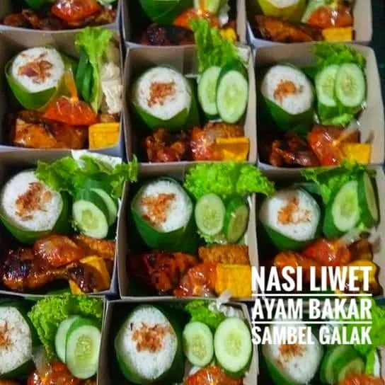 Nasi liwet Ayam Bakar Sambel Galak