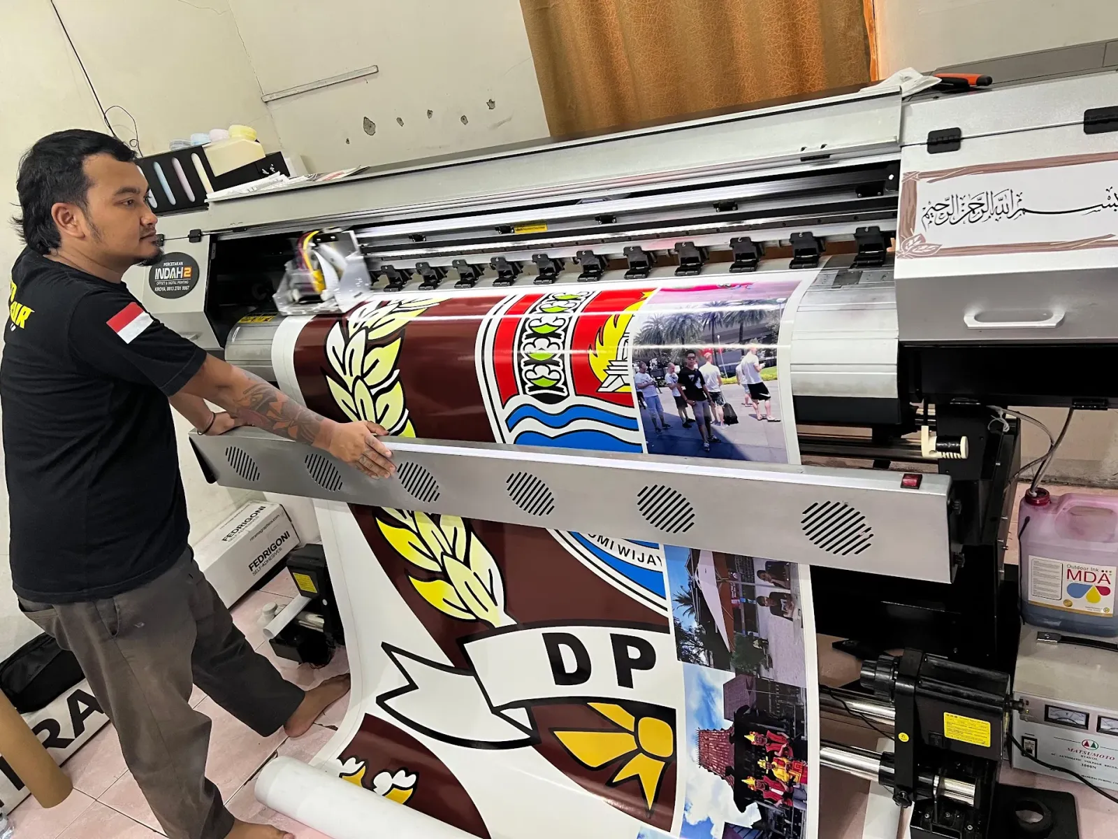 Sablon kaos ( ulum majid )