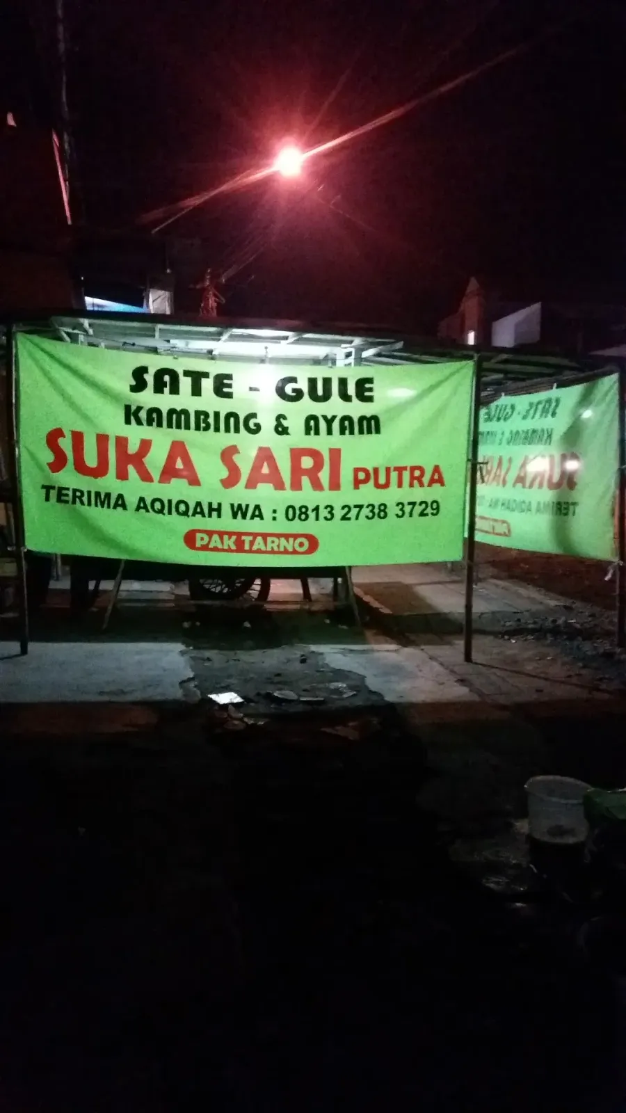 sate gule kambing dan sate ayam