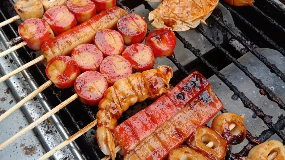Sate seafood barbeque