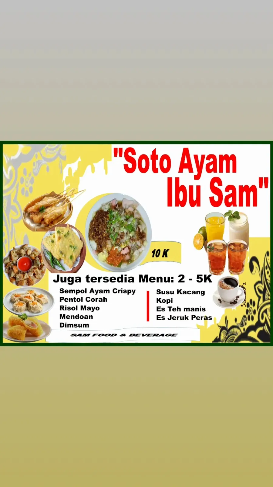 Soto Ayam Ibu Sam