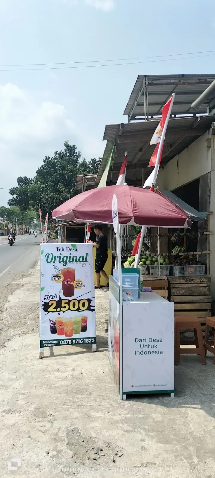 Teh desa Depan SKB tipar owner chacha