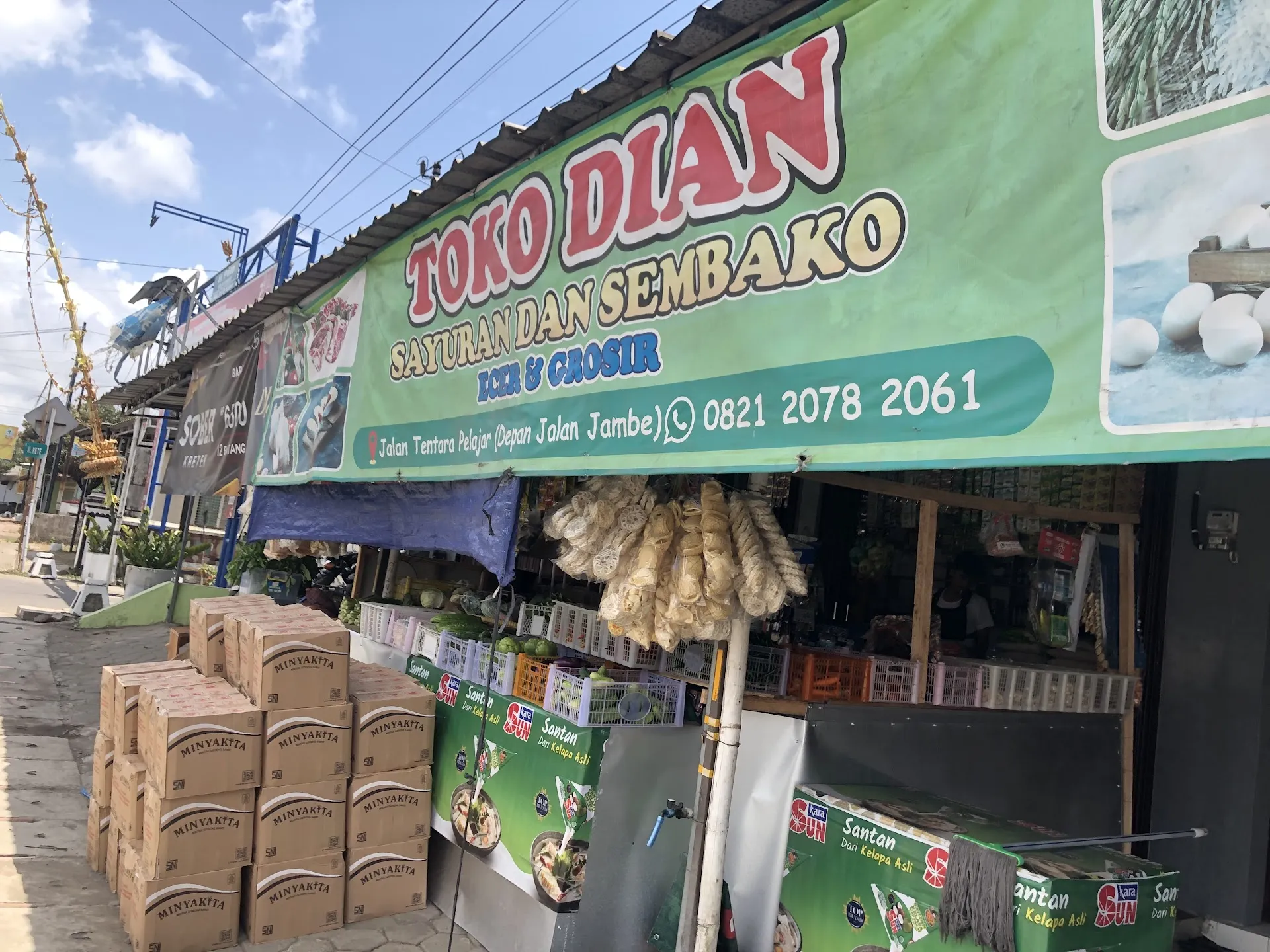 Toko dian Sayuran dan sembako