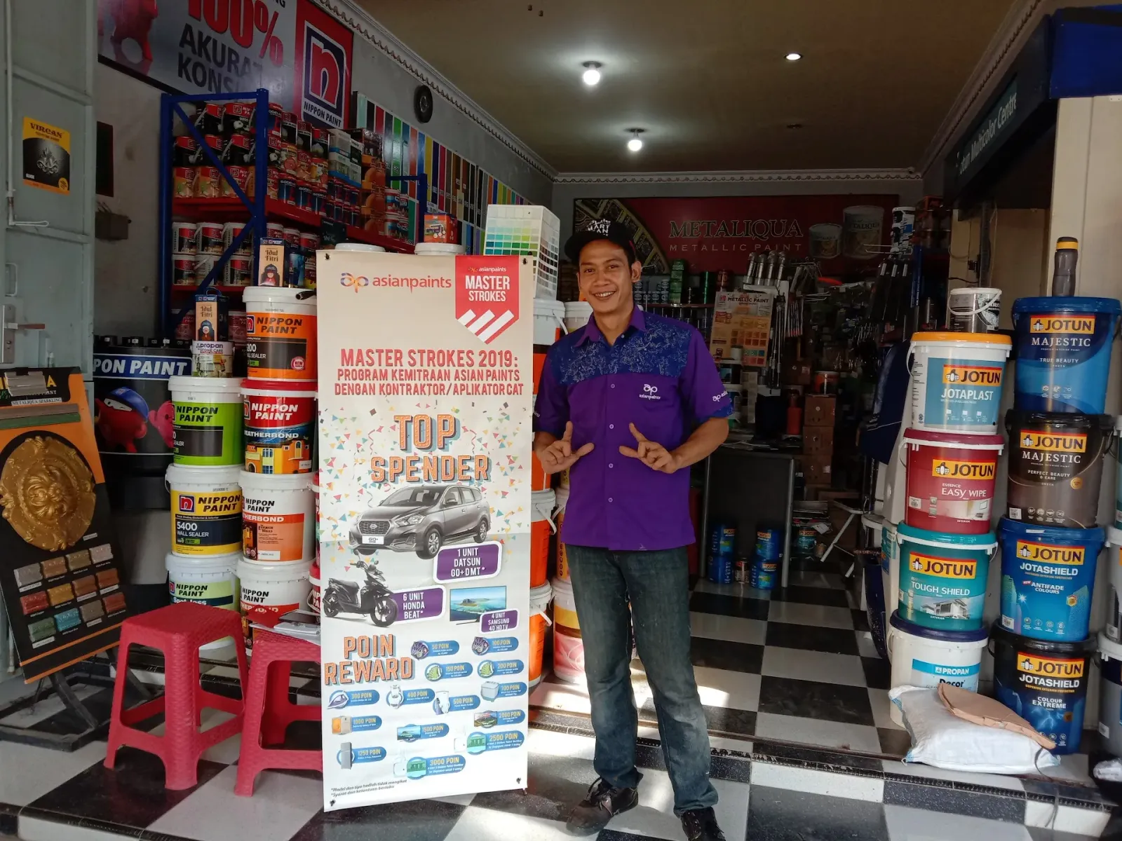 Toko Mujur Cat (JOTUN KROYA, Asian Paint, Nippon Paint, Sapporo, Samurai Paint, DITON PREMIUM)