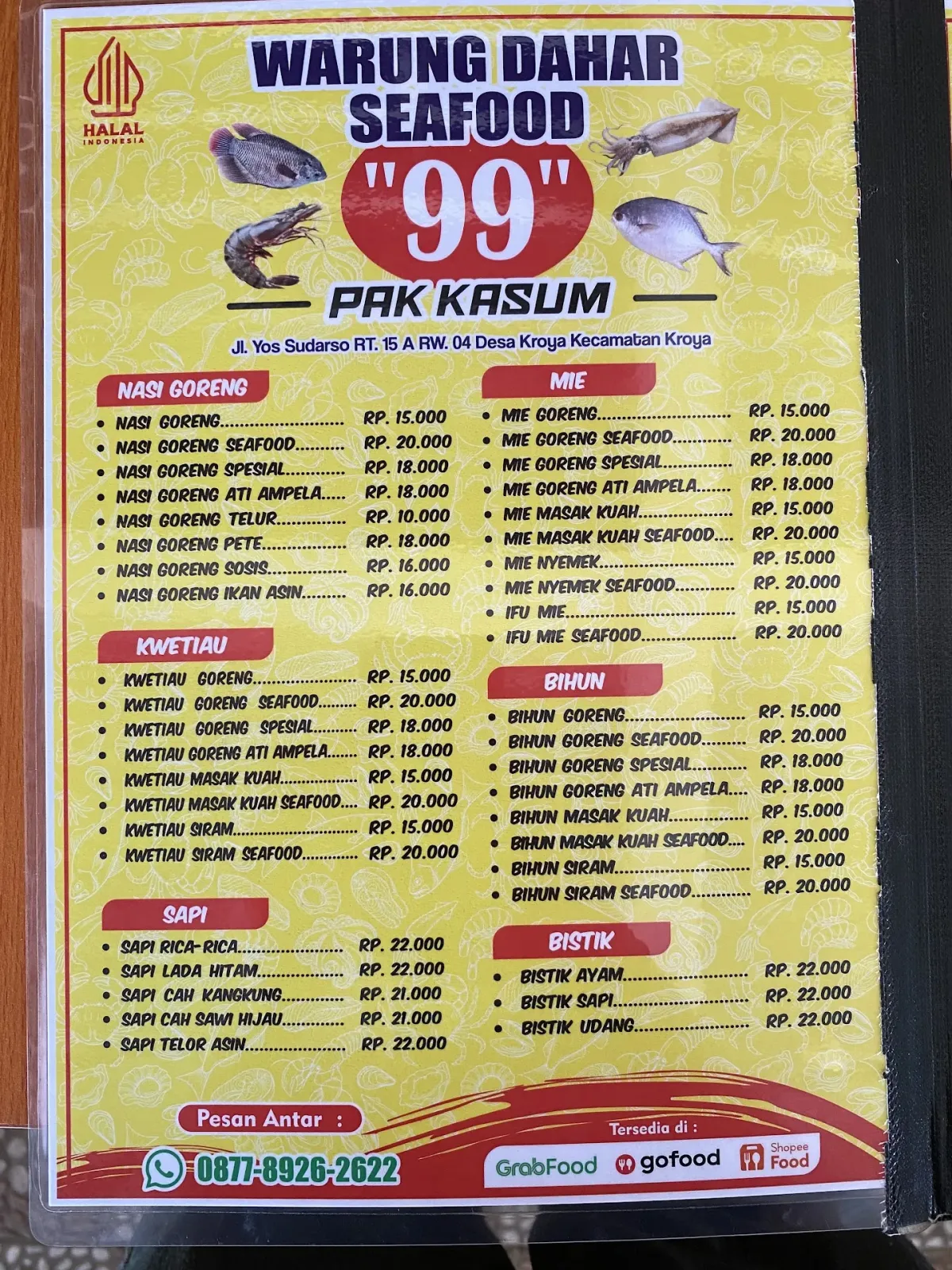 Warung Dahar Seafood 99 Pak Kasum