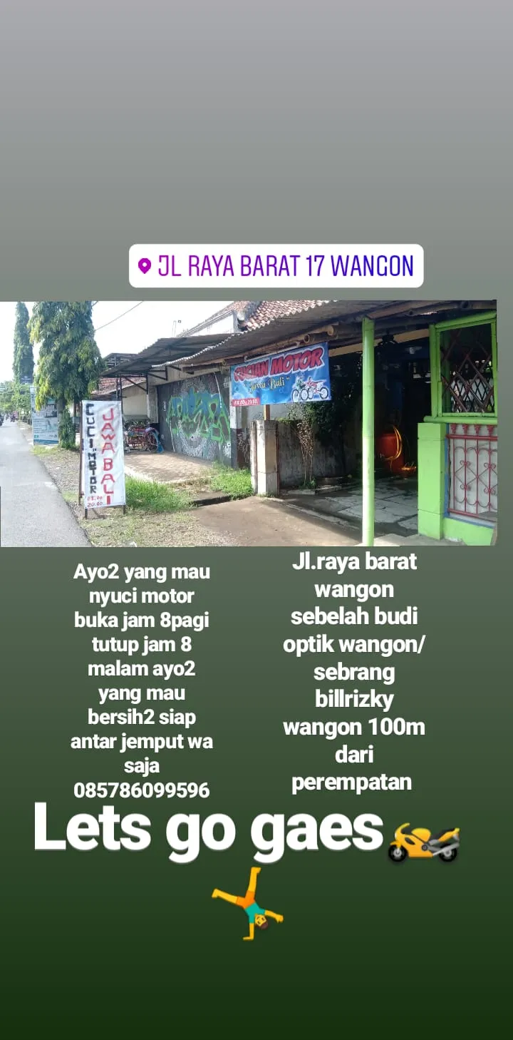 Warung makan jawabali dan cucian motor