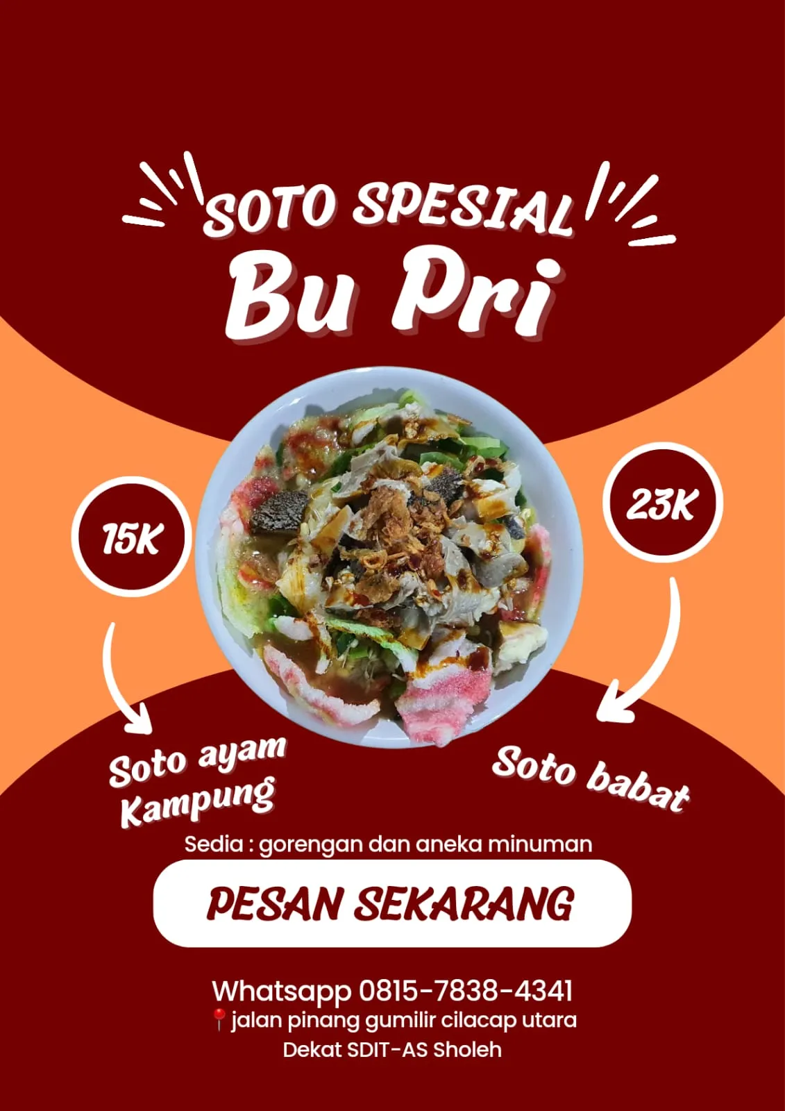 warung soto ayam kampung "BU PRI"