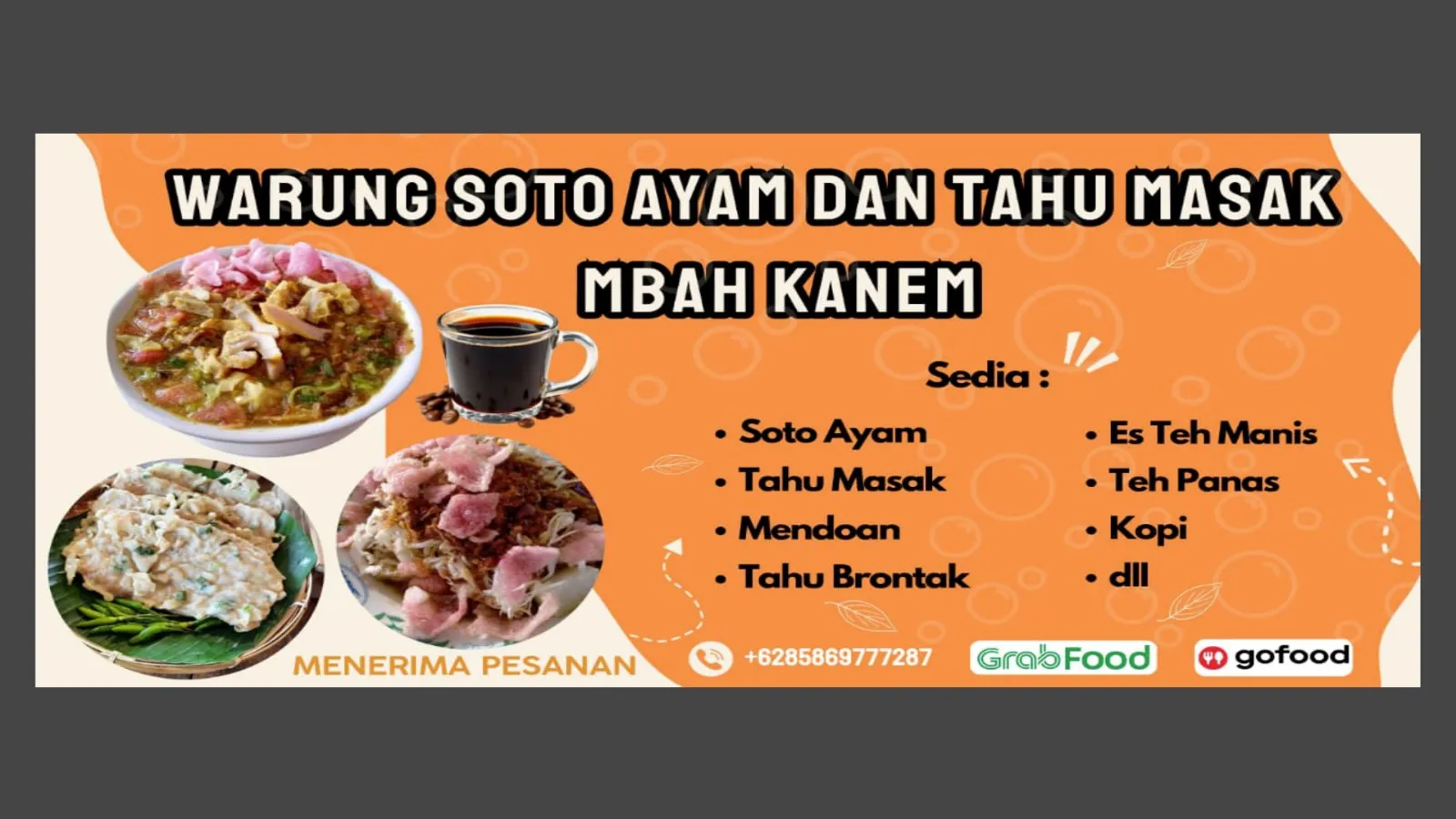 Warung soto dan tahu masak mbah kanem