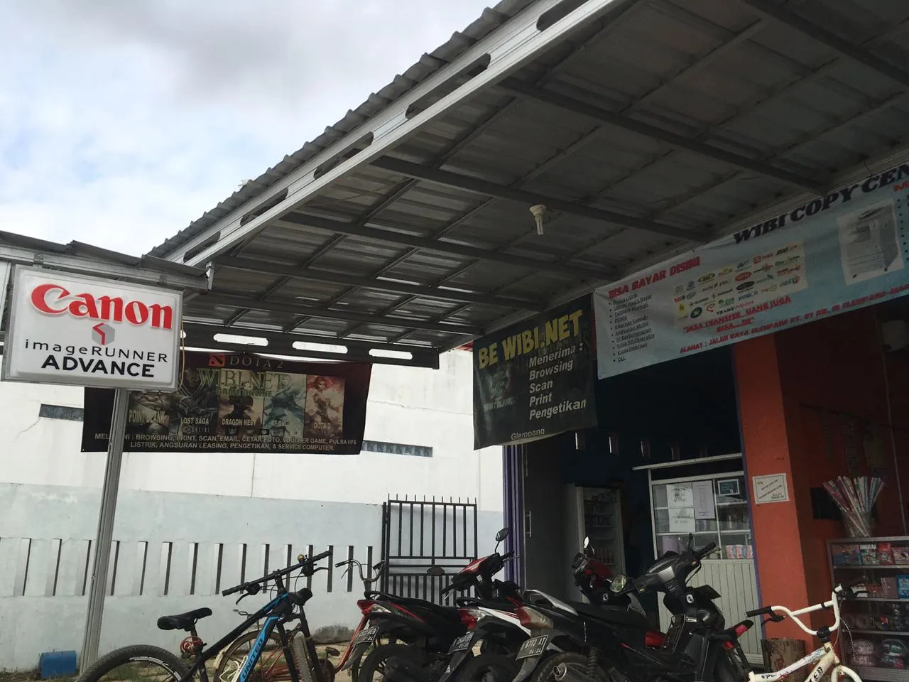 WIBI Fotocopy, Warnet dan PPOB Glempang