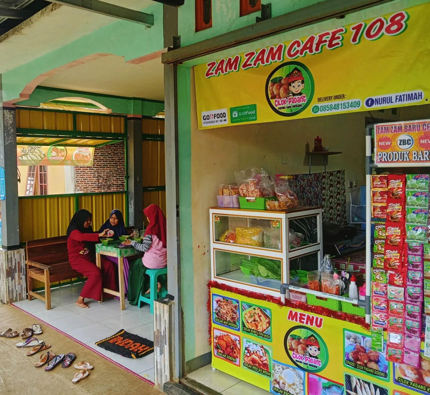 Zam zam cafe 108, OUTLET Cilok Padang Bumbu Saos Rendang