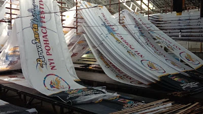 Sablon umbul umbul dan bendera