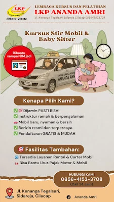 Kursus stir mobil & baby sister LKP Ananda Amri