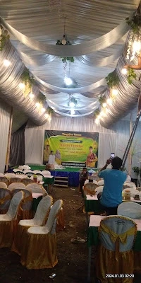 Nangin dekorasi(tratag) carter mobil