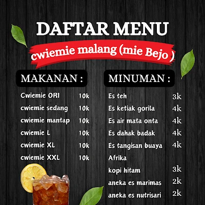 Cwiemie malang(mie Bejo )