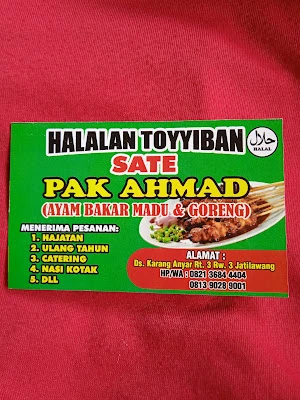 Warung sate Pak Ahmad