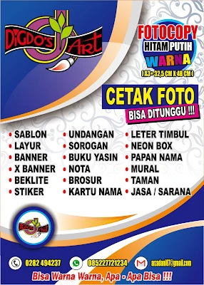 DIGDO'S ART percetakan dan advertising kroya cilacap