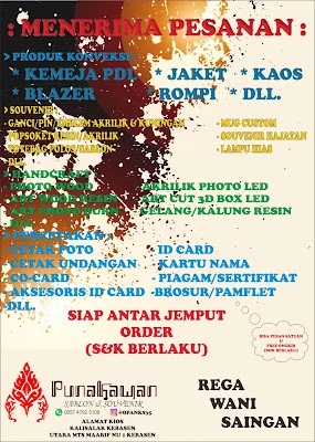 Punakawan Sablon & Souvenir