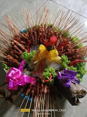 Sate ayam ciled