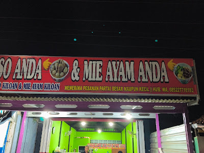 Bakso anda dan mie ayam anda