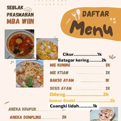 Mie Ayam Kriyik Wening Sari Pak Sudiman