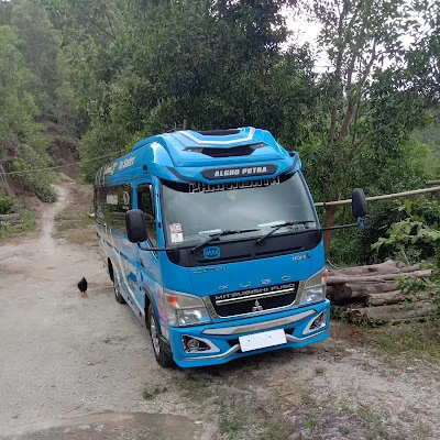 ALFA TRANS AGEN BUS KUPU-KUPU AYU DAN TRAVEL LAMPU MERAH GANDULEKOR PAK KRIS