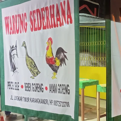 Warung Makan Sederhana dan Jual Pulsa Zara Cell