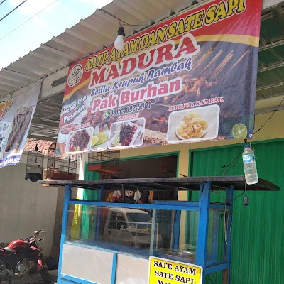 Sate Ayam Madura Sabar Menanti & Krupuk Rambak Pak. Burhan