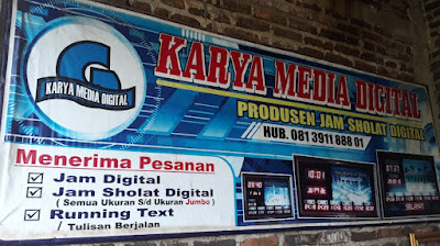 JAM DIGITAL MASJID KROYA,CILACAP