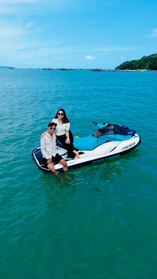 Jetski Seadoo Pangandaran depan RM. TEH YULI