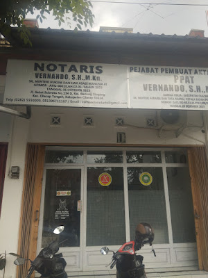 Notary and PPAT Office Vernando, S.H., M.Kn