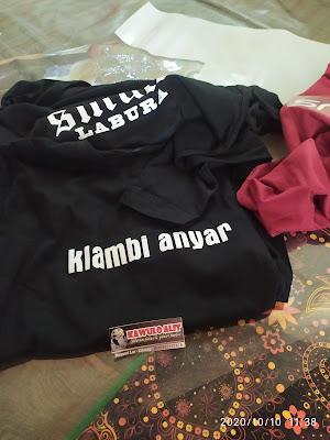 Kawulo alit (sablon kaos dan cetak undangan)