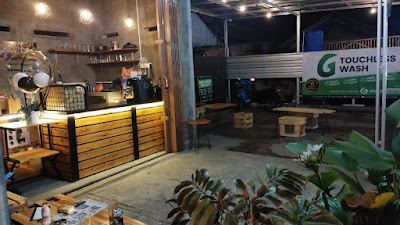 kopi garasi dan steam grass