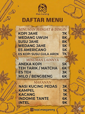 Kopi Mas Gareng - Kopi Jahe dan Es Kopi